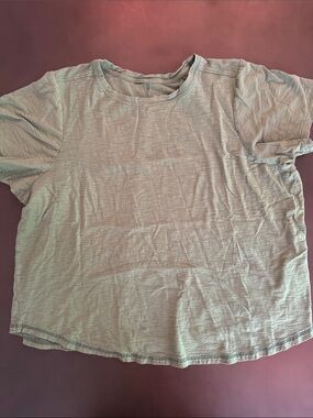 Pilcro Sage Green Crew Tee